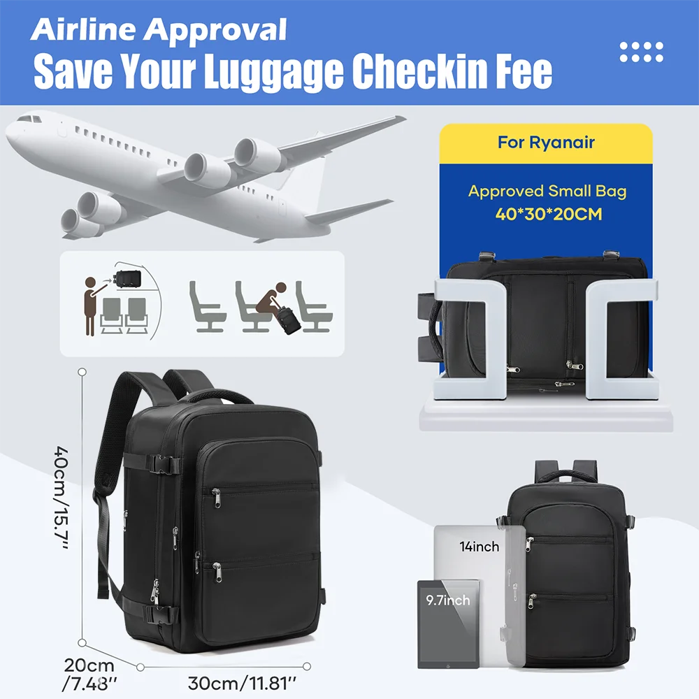 Compact Travel Backpack for Men