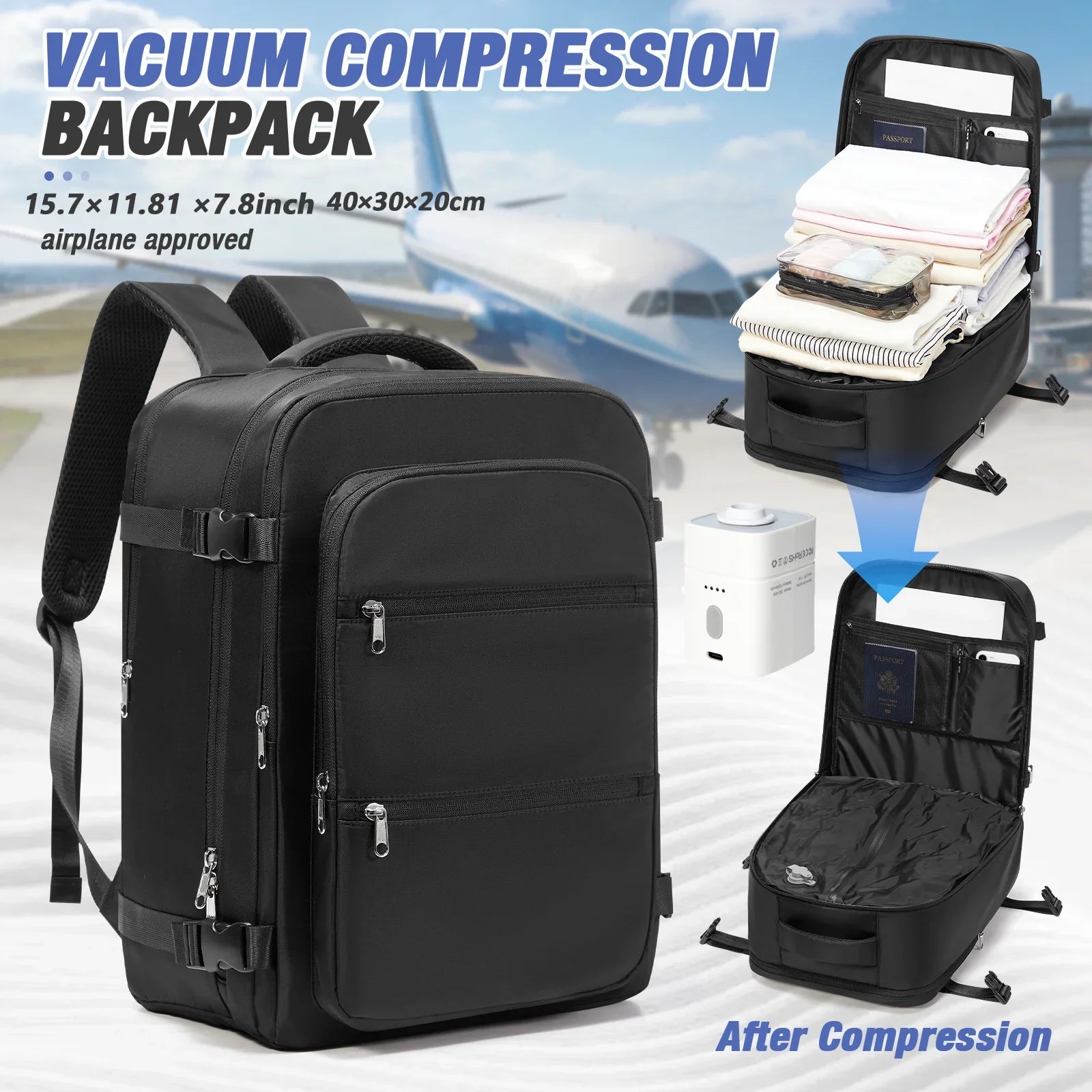 Compact Travel Backpack for Men